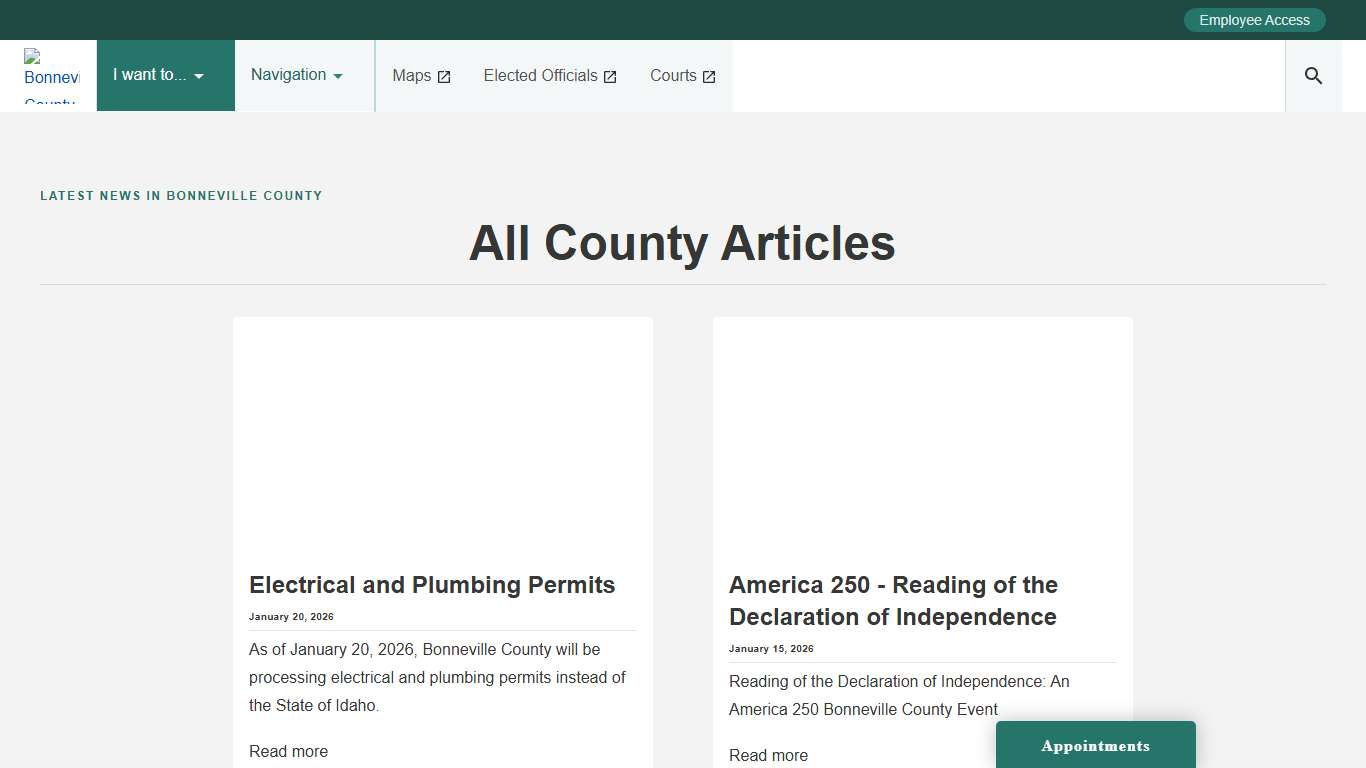 County News Bonneville County